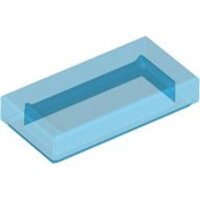 Tile 1x2 Trans-Dark Blue