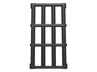 Bar 1x4x6 Grille with End Protrusions Black