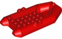 Boat, Rubber Raft 12x6x2 Red