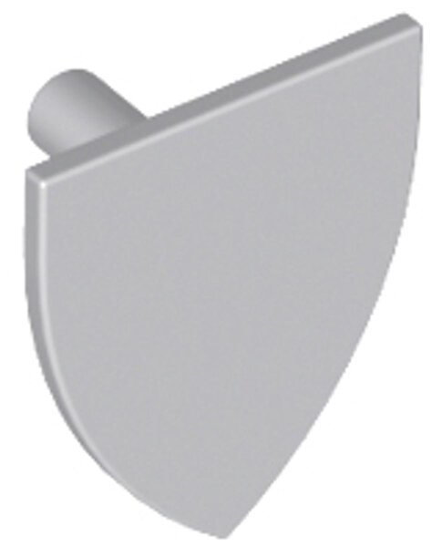 Minifigure, Shield Triangular Light Bluish Gray