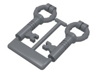 Minifigure, Utensil Keys, 2 on Sprue Dark Bluish Gray