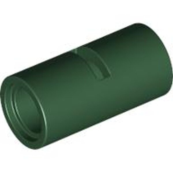 Technic, Pin Connector Round 2L with Slot (Pin Joiner Round) Dark Green