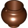 Minifigure, Utensil Pot Small with Handle Holders Reddish Brown