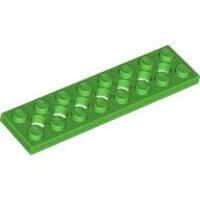 Technic, Plate 2x8 with 7 Holes Bright Green