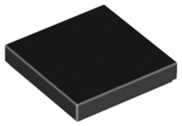 Tile 2x2 with Groove Black