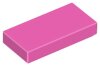 Tile 1x2 with Groove Dark Pink
