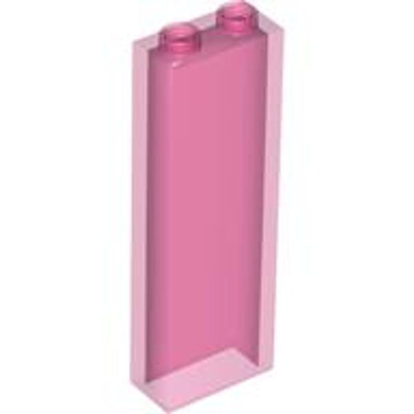 Brick 1x2x5 without Side Supports Trans-Dark Pink