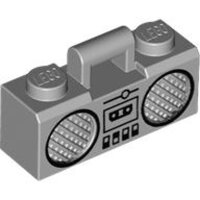 Minifigure, Utensil Radio Boom Box with Bar Handle with...