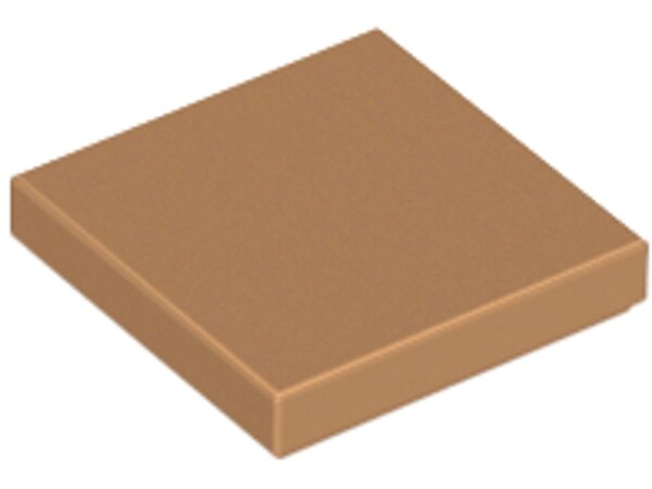 Tile 2x2 with Groove Medium Nougat