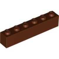 Brick 1x6 Reddish Brown