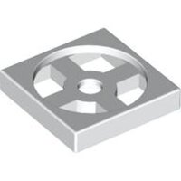 Turntable 2x2 Plate, Base White
