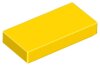Tile 1x2 with Groove Yellow