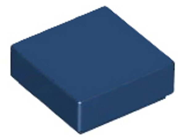 Tile 1x1 with Groove Dark Blue