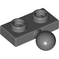 Plate, Modified 1x2 with Tow Ball on Side Dark Bluish Gray