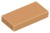 Tile 1x2 with Groove Medium Nougat