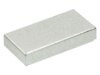 Tile 1x2 with Groove Metallic Silver
