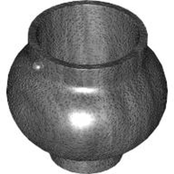 Minifigure, Utensil Pot Small with Handle Holders Pearl Dark Gray