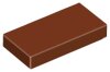 Tile 1x2 with Groove Reddish Brown