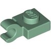 Plate, Modified 1x1 with Open O Clip (Horizontal Grip) Sand Green