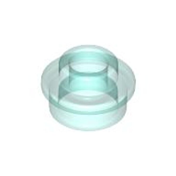 Plate, Round 1x1 with Open Stud Trans-Light Blue