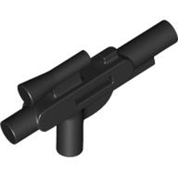 Minifigure, Weapon Gun, Blaster Short (SW) Black