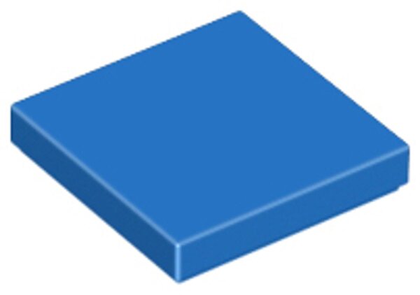 Tile 2x2 with Groove Blue