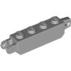 Hinge Brick 1x4 Locking with 1 Finger Vertical End and 2 Fingers Vertical End, 7 Teeth Light Bluish Gray
