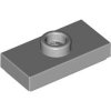 Plate, Modified 1x2 with 1 Stud with Groove and Bottom Stud Holder (Jumper) Light Bluish Gray