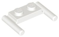 Plate, Modified 1x2 with Bar Handles - Flat Ends, Low...