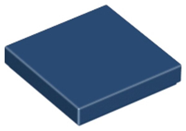 Tile 2x2 with Groove Dark Blue