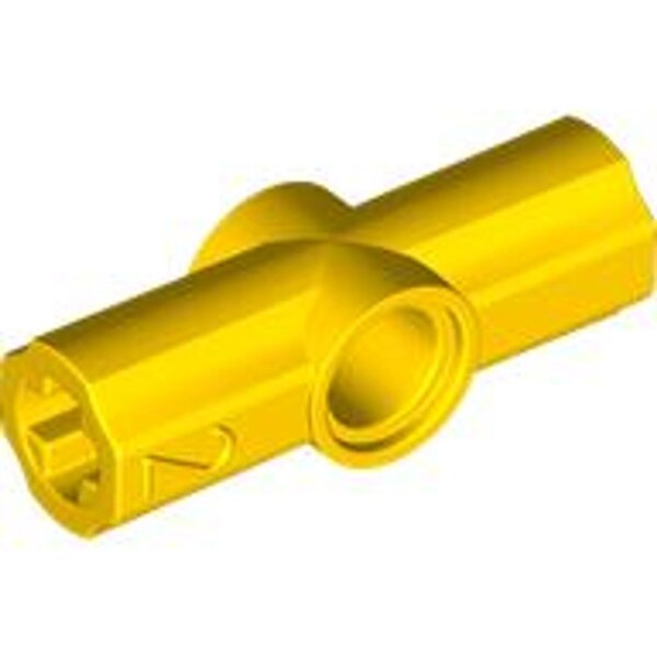 Technic, Axle and Pin Connector Angled #2 - 180 degrees Yellow