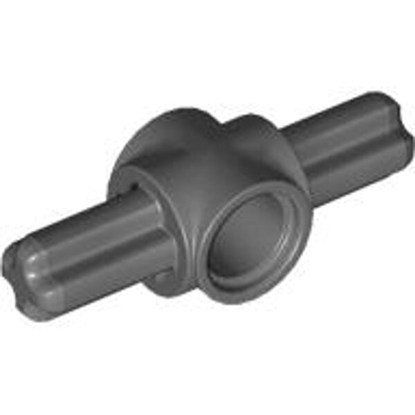 Technic, Axle and Pin Connector Hub with 2 Axles Dark Bluish Gray