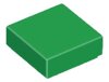 Tile 1x1 with Groove Green
