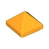 Slope 45 1x1x2/3 Quadruple Convex Pyramid Bright Light Orange