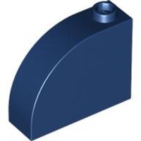Slope, Curved 3x1x2 with Hollow Stud Dark Blue
