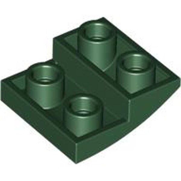 Slope, Curved 2x2x2/3 Inverted Dark Green