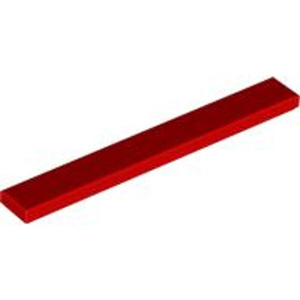 Tile 1x8 Red