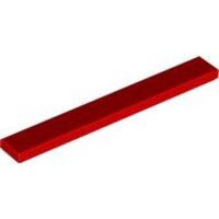 Tile 1x8 Red