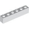 Brick 1x6 White