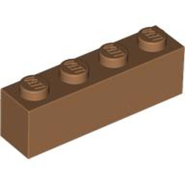 Brick 1x4 Medium Nougat