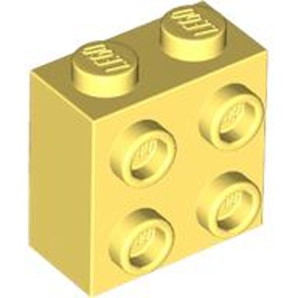 Brick, Modified 1x2x1 2/3 with Studs on Side Bright Light Yellow