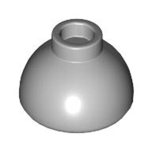 Brick, Round 1 1/2x1 1/2x2/3 Dome Top Light Bluish Gray