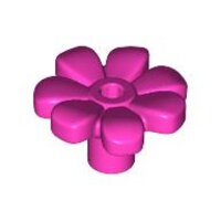 Plant Flower with Bar and Small Pin Hole Dark Pink