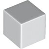 Minifigure, Head, Modified Cube, Plain White