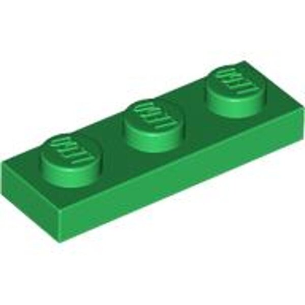 Plate 1x3 Green