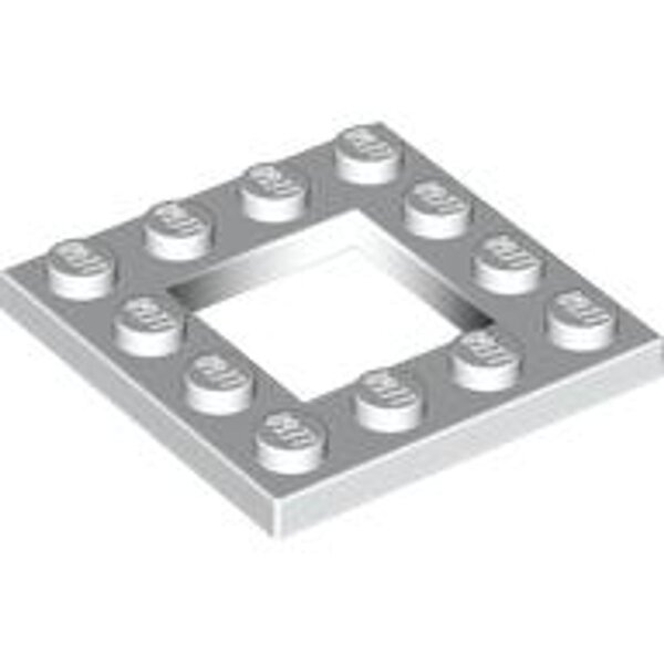 Plate, Modified 4x4 with 2x2 Open Center White