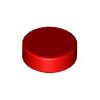 Tile, Round 1x1 Red