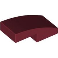 Slope, Curved 2x1x2/3 Dark Red