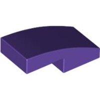 Slope, Curved 2x1x2/3 Dark Purple