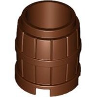 Container, Barrel 2x2x2 Reddish Brown